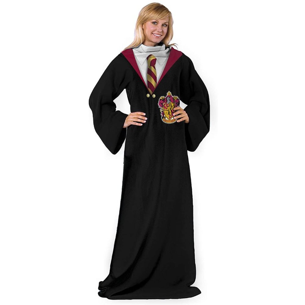 NORTHWEST | Harry Potter Hogwarts Adult Comfy Throw Blanket with Sleeves